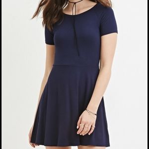 F21 Ribbed Skater Dress